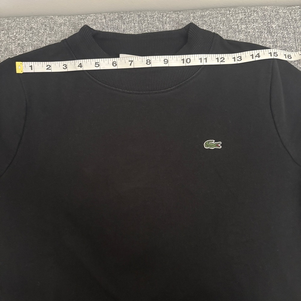 Lacoste Women's Black Crewneck Sweater - Picture 7 of 10